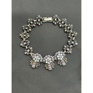 Park Lane ART DECO Bracelet Simulated Amethyst and Light Sapphire Gemstones J146